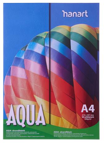 Hanart Aqua A4 akvarellilehtiö