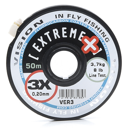 Vision Extreme+ Tippet 5X/0,16mm/50m Perukemateriaali, 2,4kg