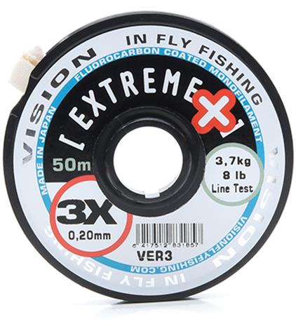 Vision Extreme+ Tippet 5X/0,16mm/50m Perukemateriaali, 2,4kg