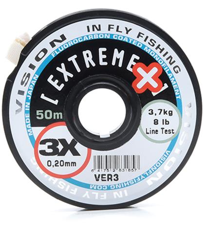 Vision Extreme+ Tippet 5X/0,16mm/50m Perukemateriaali, 2,4kg