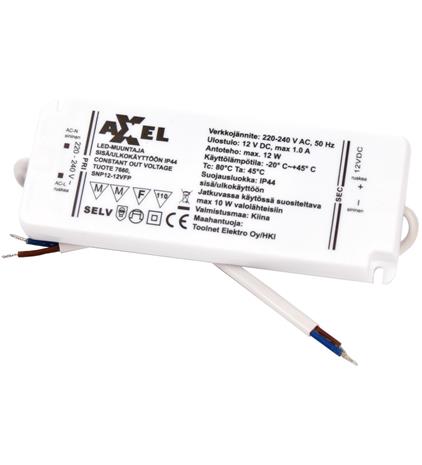 Axxel IP44 12W led-muuntaja