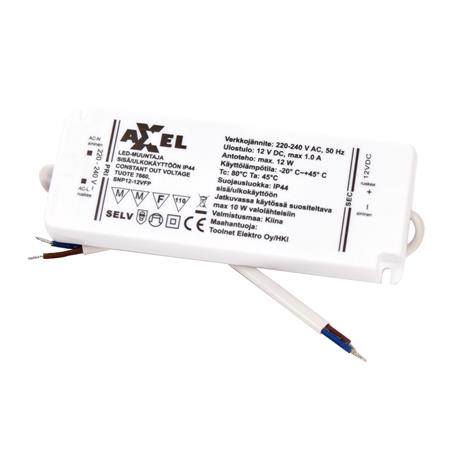 Axxel IP44 12W led-muuntaja