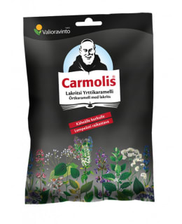 Valioravinto Carmolis Yrttikaramelli lakritsi