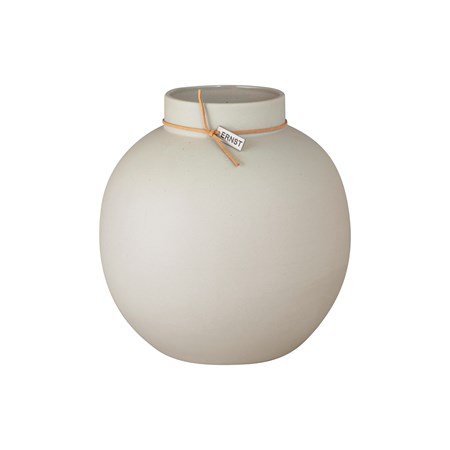 ERNST Vas Stoneware Round D21 H22, Beige