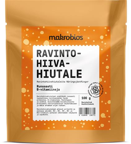 Makrobios Ravintohiivahiutale 100 g ravintolisä – kuva 6/6