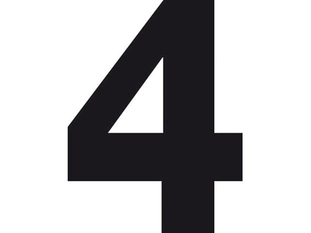 Pisla 8cm musta numerotarra