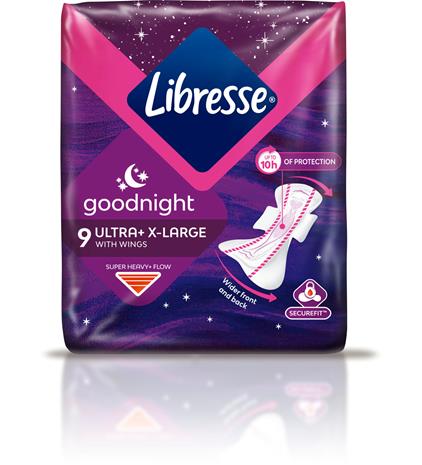 Libresse Ultra Night Extra Wing 9 kpl yöside