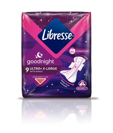 Libresse Ultra Night Extra Wing 9 kpl yöside