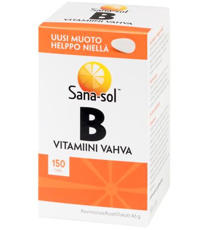 Sana-Sol Vahva B-vitamiini, 150 tabl.