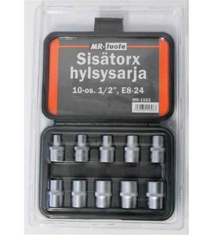 Sisätorxhylsysarja 10-osainen
