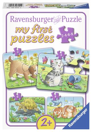 Ravensburger Cute pets puzzle 4 in 1