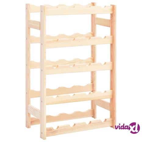 vidaXL Viinipulloteline 20 pullolle mänty – kuva 1/6