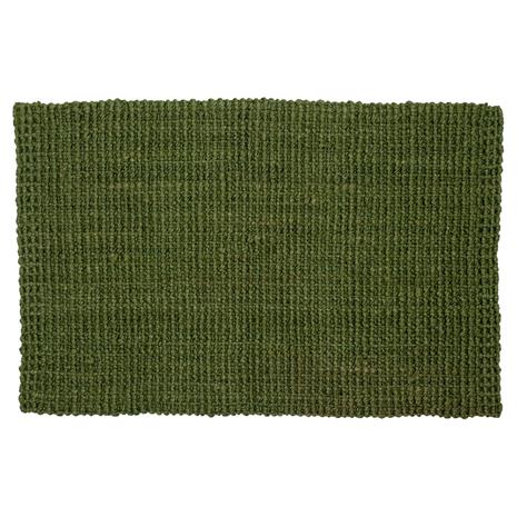 Dixie Jute ovimatto, dark green 60 x 90 cm – kuva 1/8