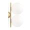Flos IC Lights C / W1 Ceiling / Wall Lamp Double, Brass – kuva 1