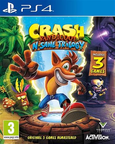 Crash Bandicoot N Sane Trilogy 2.0, PS4-peli
