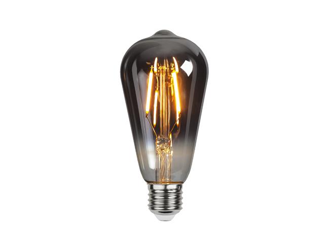 Star Trading LED lamp E27 ST64, Plain Smoke