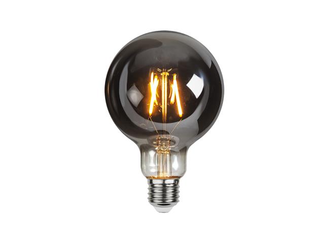 LED E27 1,8W 2100K 80lm G95 Smoke