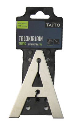 Talokirjain 100mm teräs A – kuva 1/3