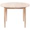 Haslev Symphony 82 Dining Table, ä˜105 White oiled oak – kuva 1