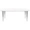 Haslev Symphony 88 Dining Table, 90x150 White Laminate / Chrome – kuva 1