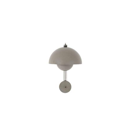 Flowerpot Seinävalaisin VP8 Grey Beige - &tradition
