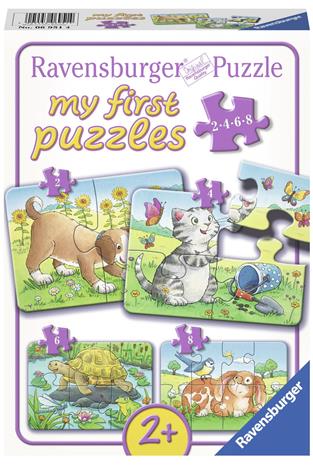 Ravensburger Cute pets puzzle 4 in 1
