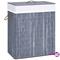 vidaXL Bambu pyykkikori harmaa 100 l – kuva 1
