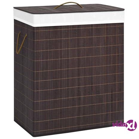 vidaXL Bambu pyykkikori ruskea 100 l