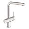 Grohe Minta (31558000) Chrome, keittiöhana L-juoksuputkella ja pesukoneliitännällä – kuva 1