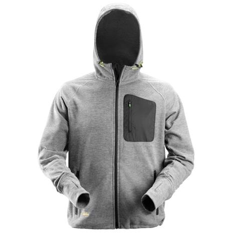 Snickers 8041 FlexiWork Huppari fleece, harmaa XXL