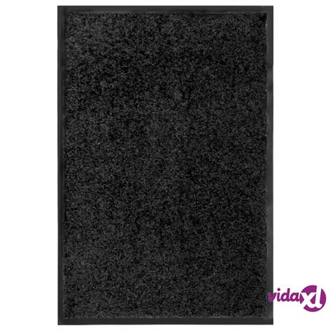 vidaXL Ovimatto pestävä musta 40x60 cm