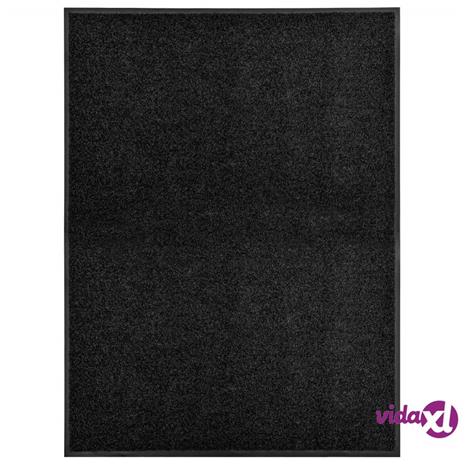 vidaXL Ovimatto pestävä musta 90x120 cm