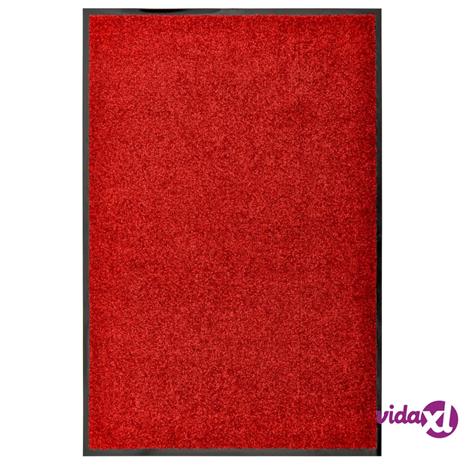 vidaXL Ovimatto pestävä punainen 60x90 cm