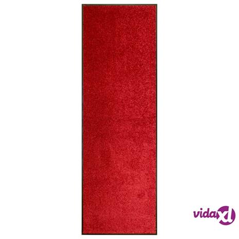 vidaXL Ovimatto pestävä punainen 60x180 cm
