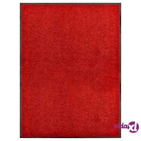 vidaXL Ovimatto pestävä punainen 90x120 cm