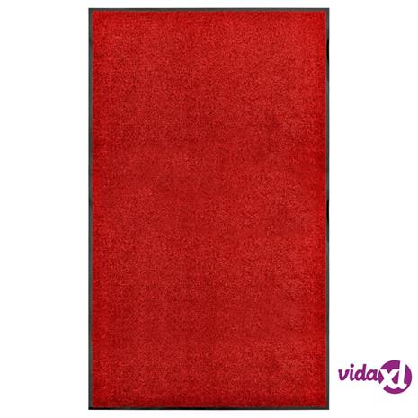 vidaXL Ovimatto pestävä punainen 90x150 cm