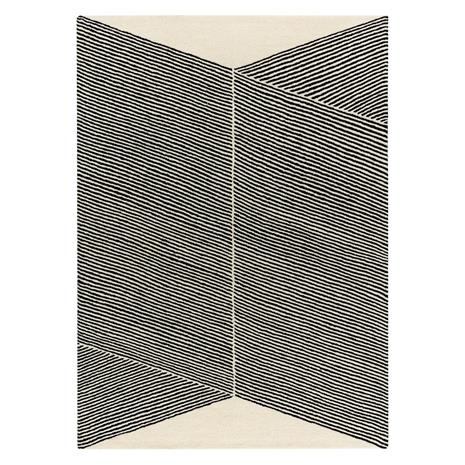 NJRD Rectangles-villamatto, luonnonvalkoinen 200x300 cm