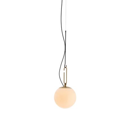 Artemide Scandinavia NH 22 Ceiling Lamp, Black/Brass