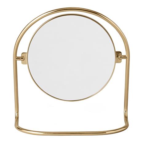 Nimbus Mirror Table Polished Brass - Menu