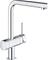 Grohe Minta (31558000) Chrome, keittiöhana L-juoksuputkella ja pesukoneliitännällä – kuva 6