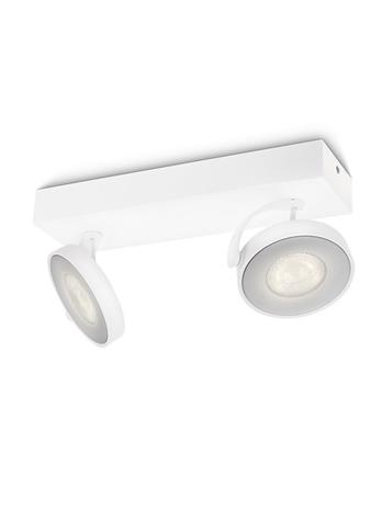 Philips Kaksilamppuinen LED-kohdevalo Clockwork, valkoinen – kuva 7/8