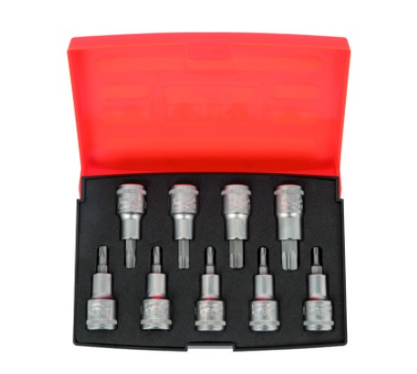 Bahco S9TORX Kärkihylsysarja 9 osaa, 1/2â€