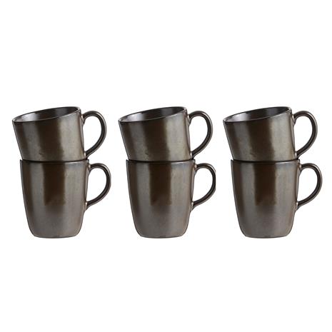 Aida Raw Mugg m Öra Metallic Brown 6 st 35cl
