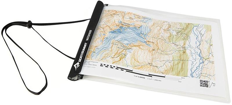 Sea to Summit Waterproof Map Case tarvikkeet Large, läpinäkyvä