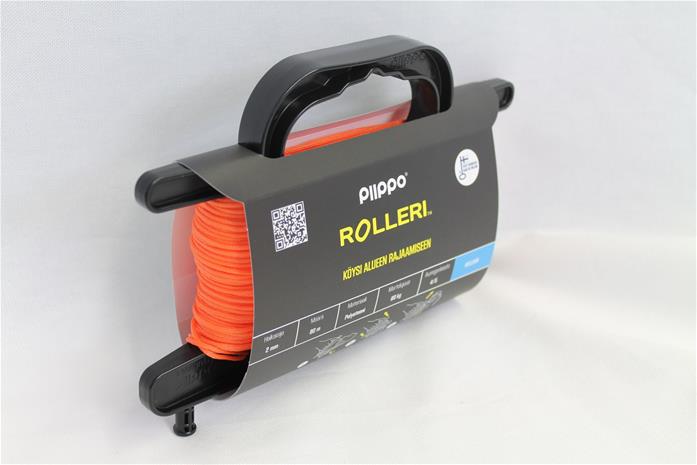 Piippo polyeteeni 2mm x 80m oranssi rolleri
