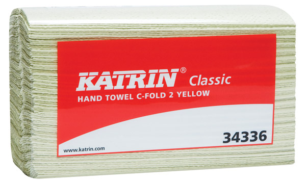Katrin Classic C-fold keltainen käsipyyhe