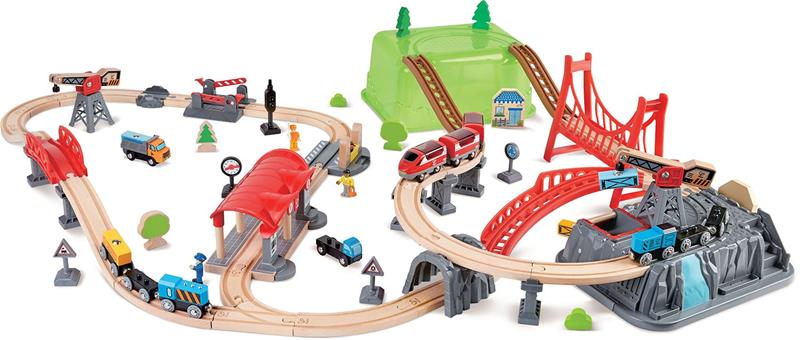 Hape Railway Bucket Builder Set, junarata pakissa – kuva 5/8