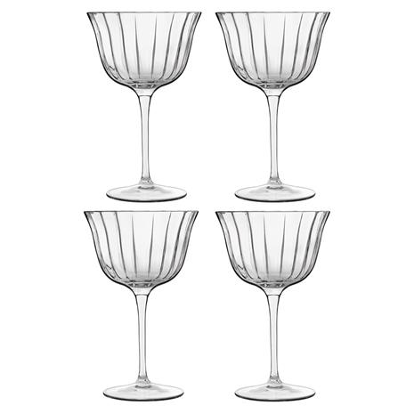 Luigi Bormioli Bach Cocktail Glasses, 4-pack
