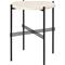Gubi TS Side Table ä˜40 cm, Black / White Travertine – kuva 1