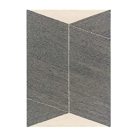 NJRD Rectangles-villamatto, luonnonvalkoinen 170x240 cm